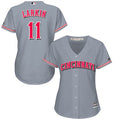 Barry Larkin #11 Cincinnati Reds Womens Road Limited Baseball Jersey - Grey