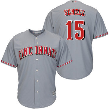 Nick Senzel #15 Cincinnati Reds Limited Cool Base Baseball Jersey - Grey