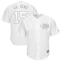 Nick Senzel #15 Cincinnati Reds Lil Senz Players Weekend Limited Cool Base Baseball Jersey - White