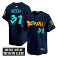 Riley Greene #31 Detroit Tigers Graffiti Motor City Edition Limited Jersey - Navy