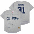 Riley Greene #31 Detroit Tigers Throwback Cooperstown Limited Jersey - Gray