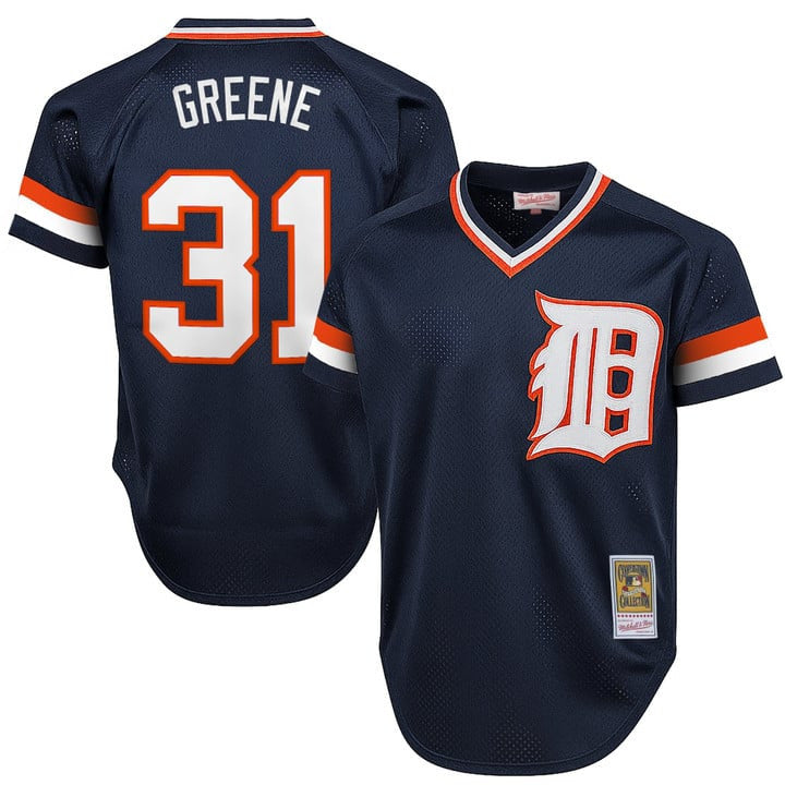 Riley Greene #31 Detroit Tigers Throwback Cooperstown Limited Jersey - Navy
