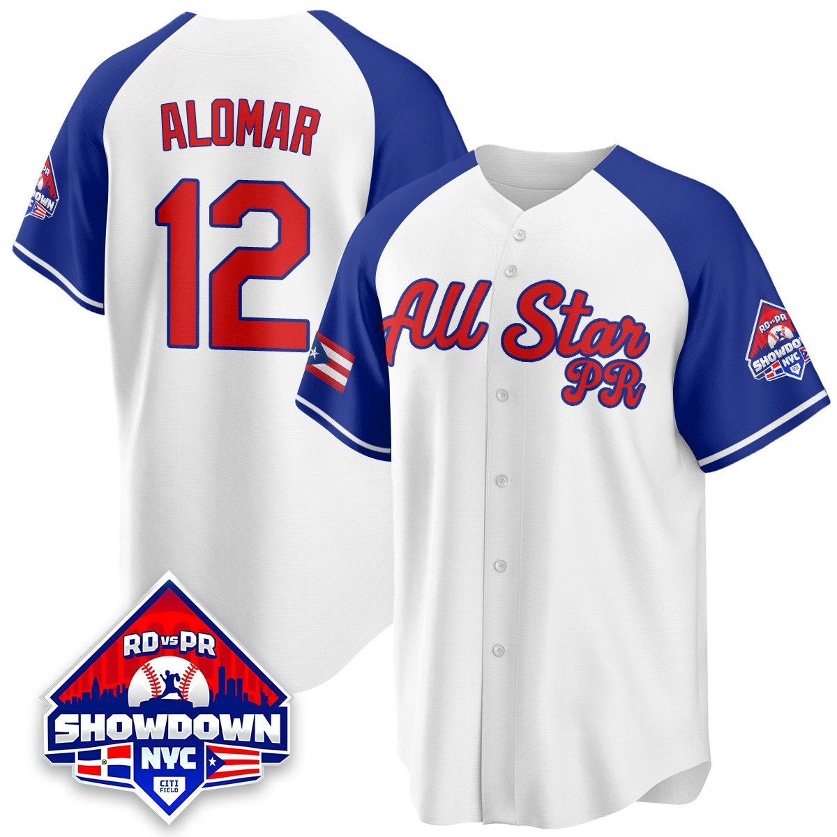 Roberto Alomar #12 2025 Puerto Rican Baseball All-Star Alt Limited Jersey - White