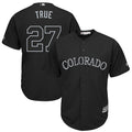 Trevor Story #27 Colorado Rockies True Players Weekend Limited Cool Base Baseball Jersey - Black