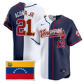 Ronald Acua Jr #13 Team Venezuela World Baseball Pro Club Split Limited Jersey