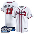 Ronald Acuna Jr #13 Atlanta Braves Speedway Classic Limited Jersey - White