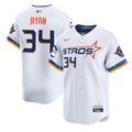 Houston Astros #34 Ryan Limited Jersey - White