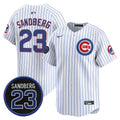 Ryne Sandberg #23 Chicago Cubs Ryne Sandberg Tribute Stripes Limited Jersey