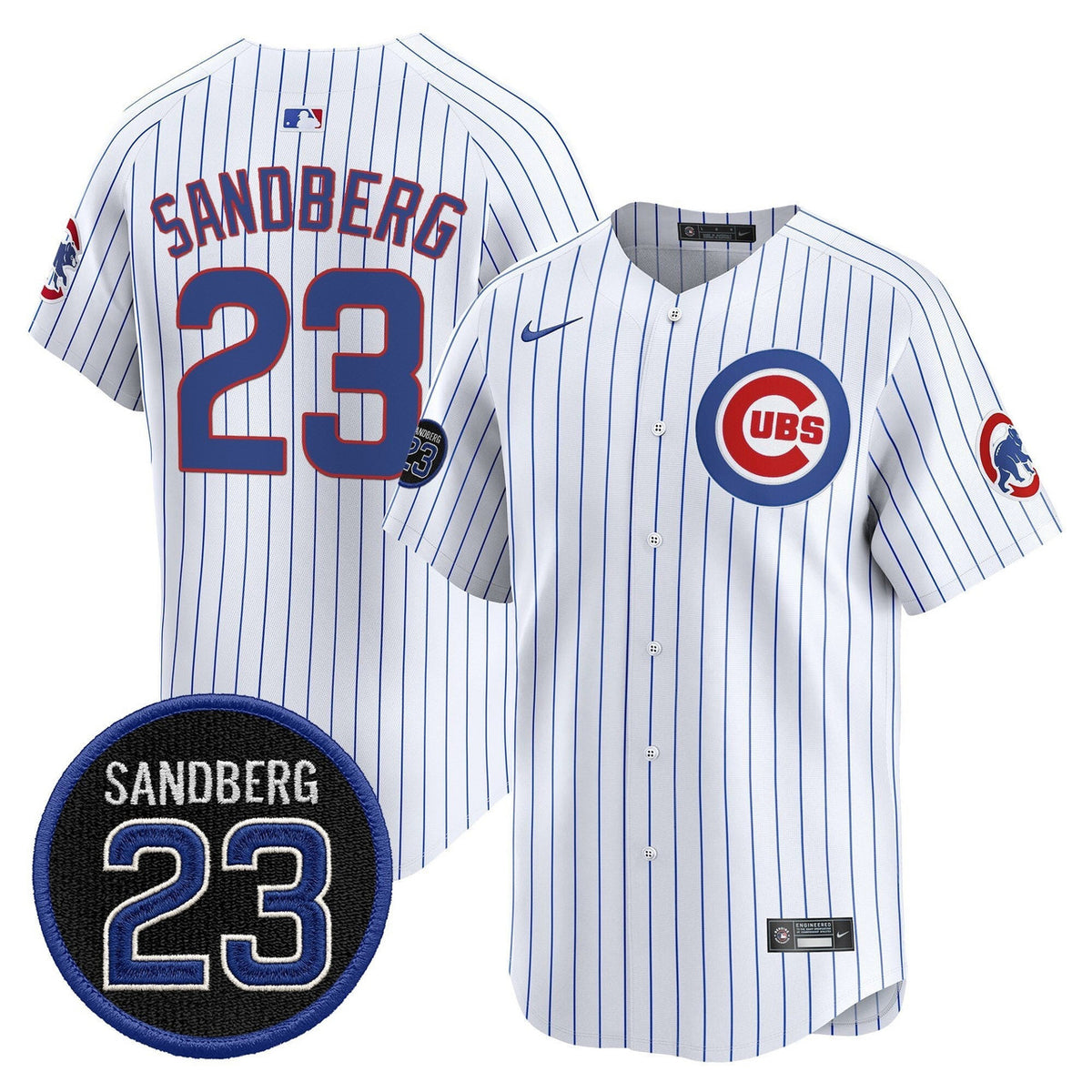Ryne Sandberg #23 Chicago Cubs Ryne Sandberg Tribute Stripes Limited Jersey
