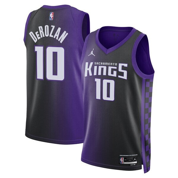 Sacramento Kings Jordan Brand Statement Edition Swingman Jersey - Purple - DeMar DeRozan - Unisex