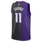 Sacramento Kings Jordan Brand Statement Edition Swingman Jersey - Purple - Domantas Sabonis - Unisex