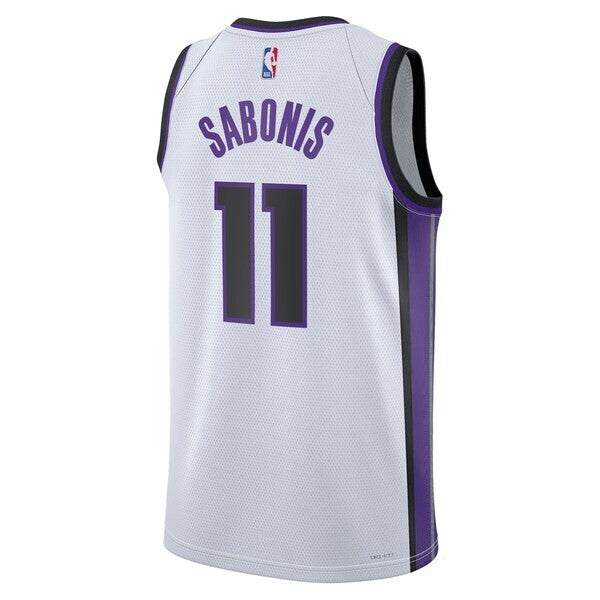 Sacramento Kings Nike Association Edition Swingman Jersey - White - Domantas Sabonis - Unisex