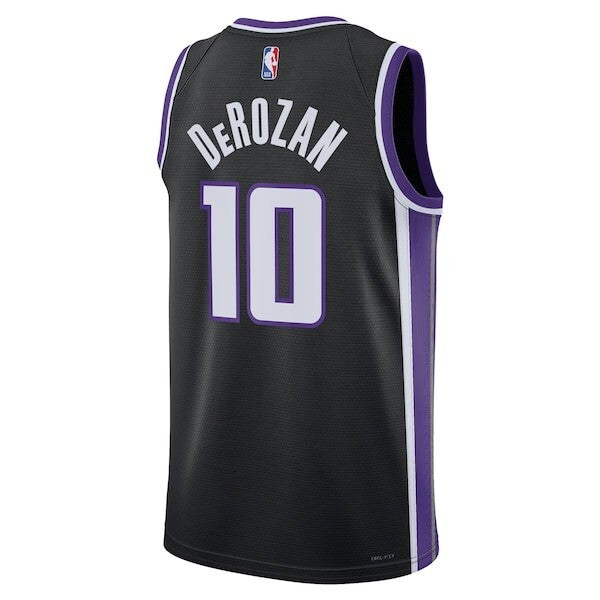 Sacramento Kings Nike Icon Edition Swingman Jersey - Black - DeMar DeRozan - Unisex