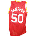 Ralph Sampson Autographed Pro Style Red  Jersey HOF Beckett Witness 49737