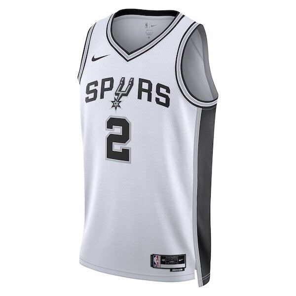 San Antonio Spurs Nike Association Edition Swingman Jersey NBA 2025 First Round Draft Pick - White - Dylan Harper - Unisex