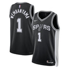 San Antonio Spurs Nike Icon Edition Swingman Jersey - Black - Victor Wembanyama - Unisex