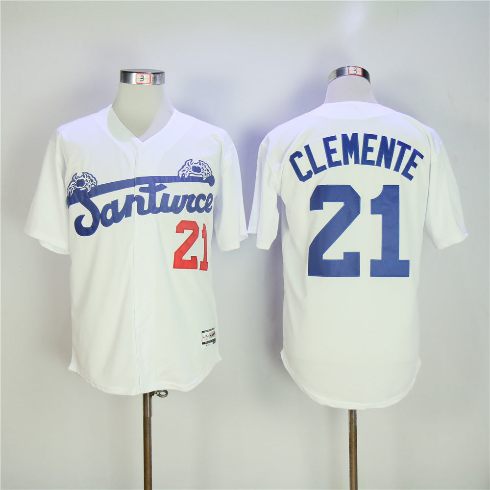 Roberto Clemente #21 Santurce Crabbers Movie Limited Baseball Jersey