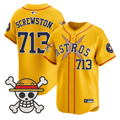 Houston Astros 2025 Screwston #713 One Piece Limited Jersey - Gold