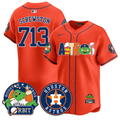 Houston Astros Screwston #713 Orbit Vapor Premier Limited Jersey - Orange