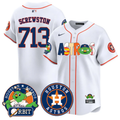 Houston Astros Screwston #713 Orbit Vapor Premier Limited Jersey - White