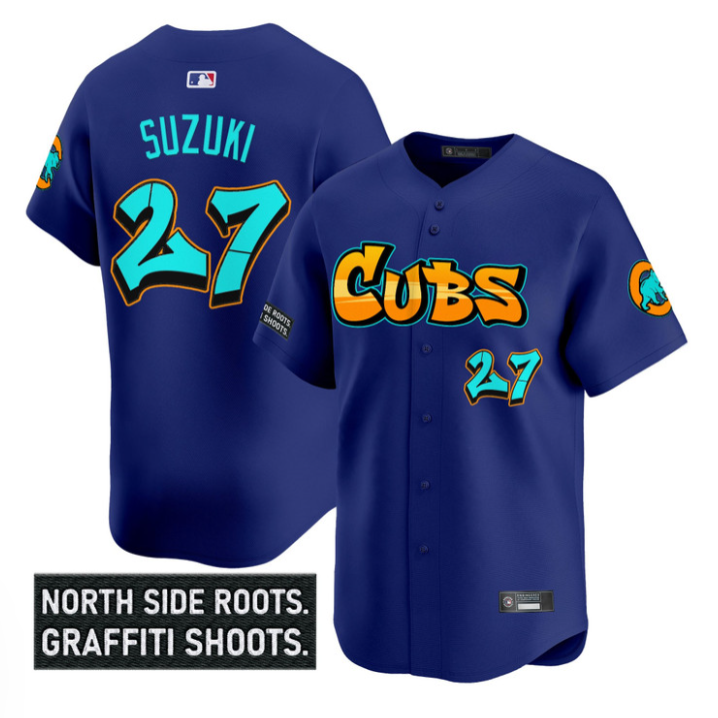 Seiya Suzuki #27 Chicago Cubs Graffiti North Side Edition Limited Jersey - Royal