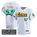 Seiya Suzuki #27 Chicago Cubs Graffiti North Side Edition Limited Jersey - White