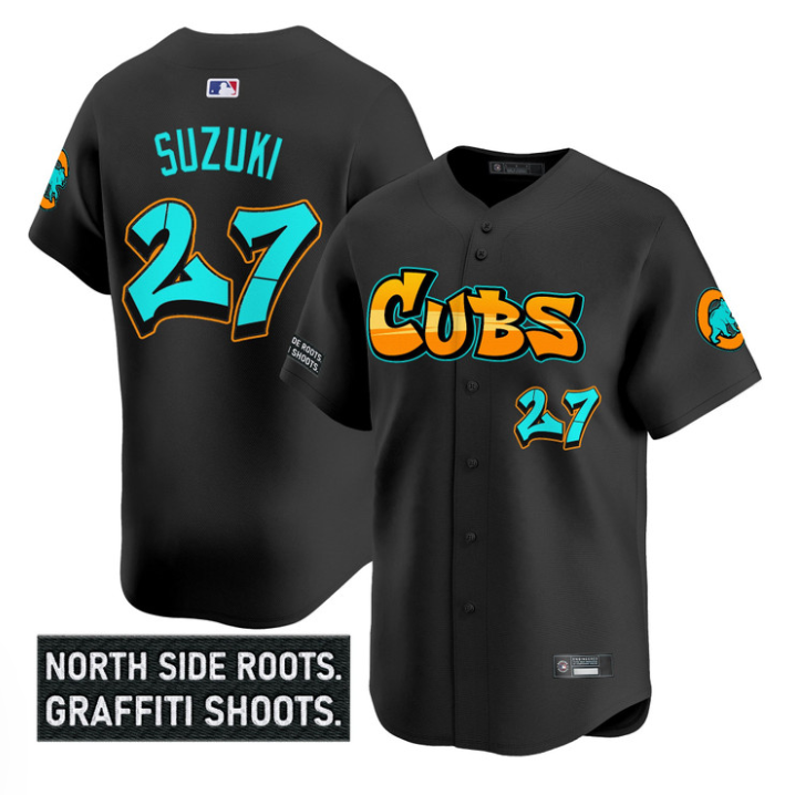 Seiya Suzuki #27 Chicago Cubs Graffiti North Side Edition Limited Jersey