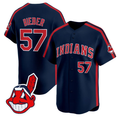 Shane Bieber #57 Cleveland Indians Ricky Wild Thing Vaughn Limited Jersey - Navy