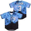 Singer Illenium #3 Baseball Jerseys Diamond Fashion Jerseys Hip Hop Limited Jersey