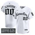 Gothic Crown #00 Kansas City Royals Sluggerrr Edition Vapor Whit Limited Jersey