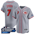 Spencer Steer #7 Cincinnati Reds Speedway Classic Limited Jersey - Gray