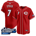 Spencer Steer #7 Cincinnati Reds Speedway Classic Limited Jersey - Red