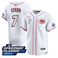 Spencer Steer #7 Cincinnati Reds Speedway Classic Limited Jersey - White