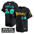 Spencer Torkelson #20 Detroit Tigers Graffiti Motor City Edition Limited Jersey - Black