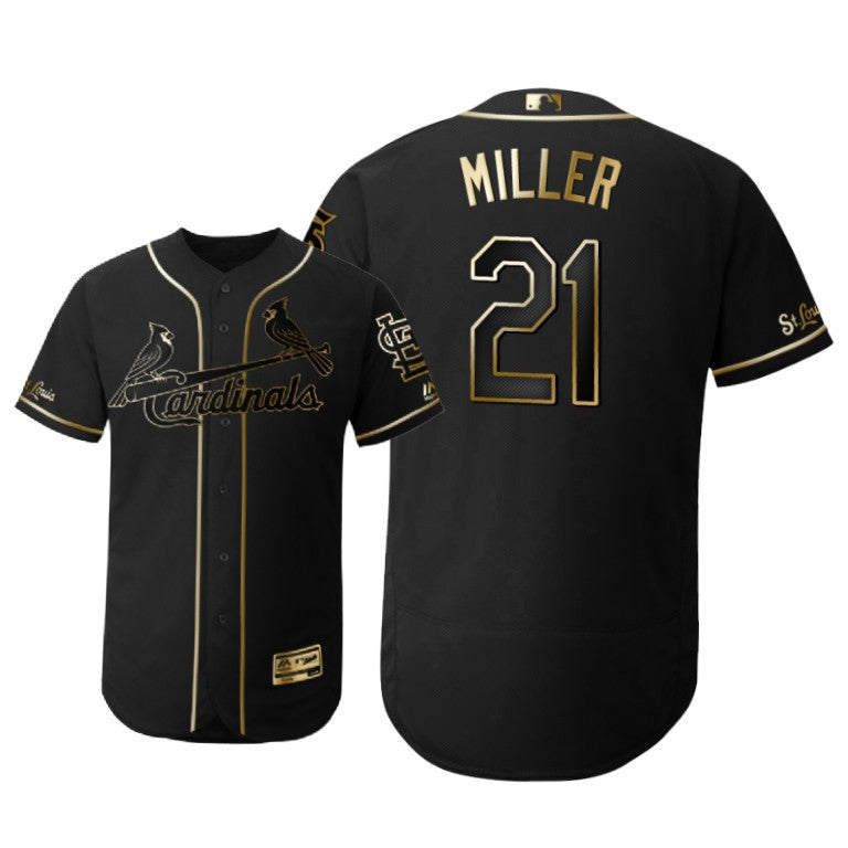 Andrew Miller #21 Gift For Cardinals 2019 St Louis Cardinals Brandedition Black Fans Limited Jersey - Golden