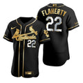 Jack Flaherty #22 Gift For Cardinals St Louis Cardinals Brandedition Black Fans Limited Jersey - Golden