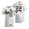 Jack Flaherty #22 Gift For Cardinals St Louis Cardinals Brandedition White Fans Limited Jersey - Golden