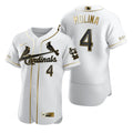 Yadier Molina #4 Gift For Cardinals St Louis Cardinals Brandedition White Fans Limited Jersey - Golden