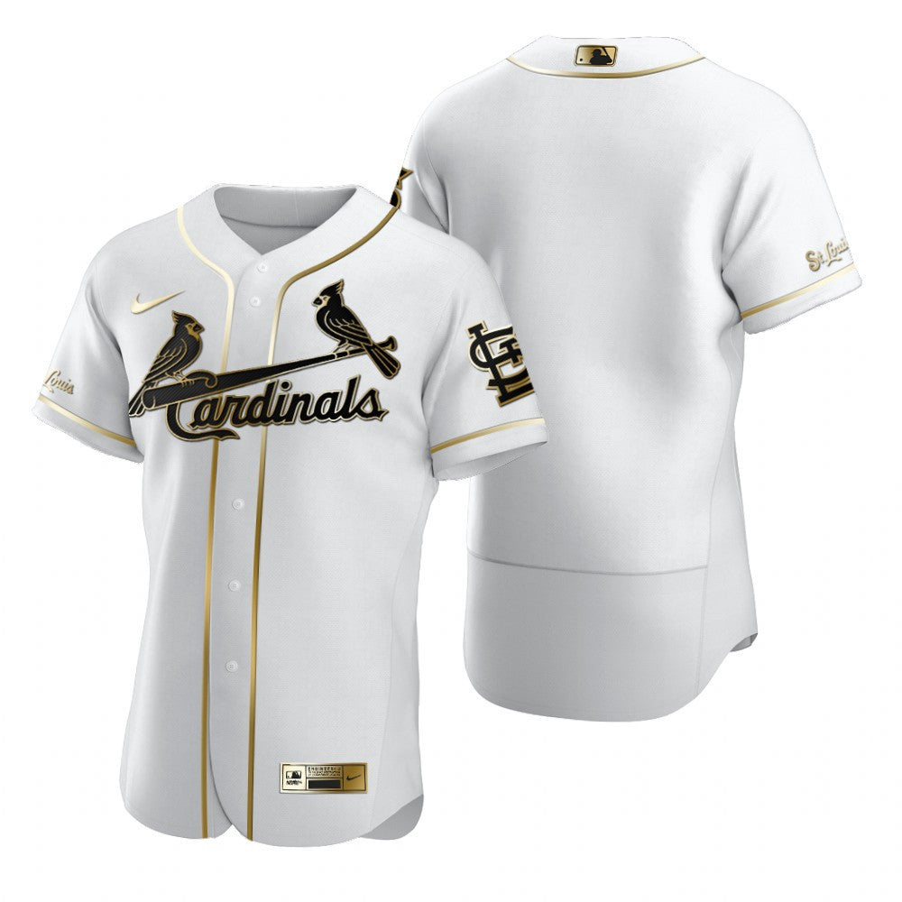 St Louis Cardinals Gift For Cardinals Brandedition White Fans Limited Jersey - Golden