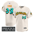 Steven Kwan #38 Cleveland Indians Graffiti Ink Edition Limited Jersey - Cream