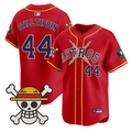 Still Tippin #44 Houston Astros 2025 One Piece Limited Jersey - Red
