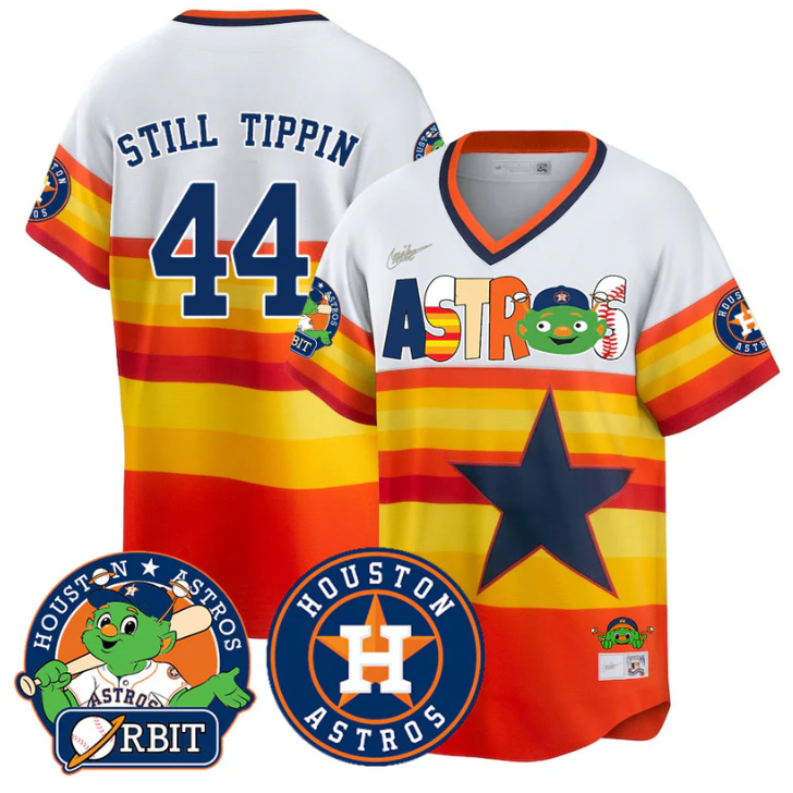 Still Tippin #44 Houston Astros Orbit Vapor Premier Limited Coop Jersey