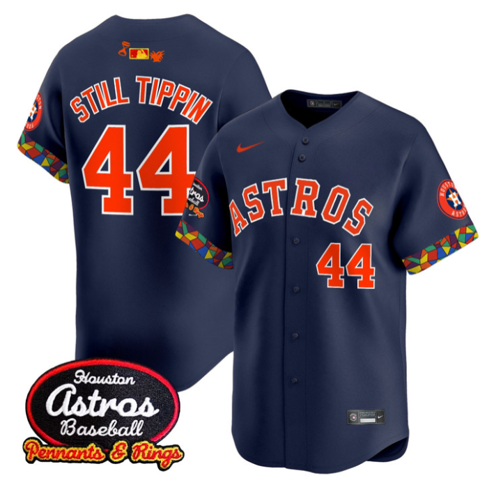 Still Tippin #44 Houston Astros X El Tiempo Cantina Vapor Premier Limited Jersey