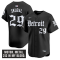 Tarik Skubal #29 Detroit Tigers Motor Gothic Edition Vapor Premier Limite Jersey