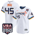 Tatsuya Imai #45 Houston Astros Usa Patch Limited Jersey