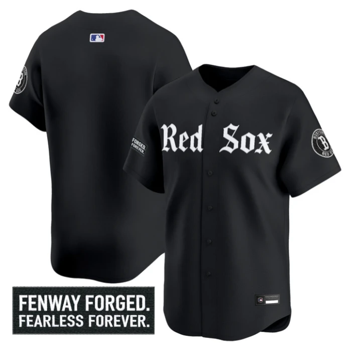 Boston Red Sox Blank Gothic Edition Premier Team Jersey