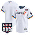 Houston Astros Blank Usa Patch Vapor Limited Team Jersey