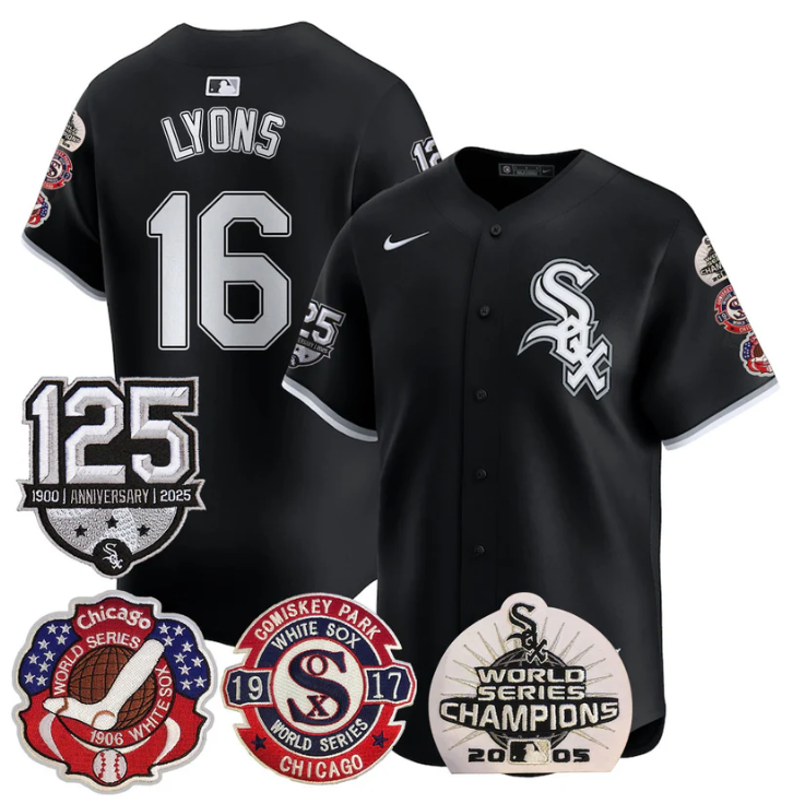 Ted Lyons #16 Chicago White Sox 125Th Anniversary World Series Champions Limited Jersey