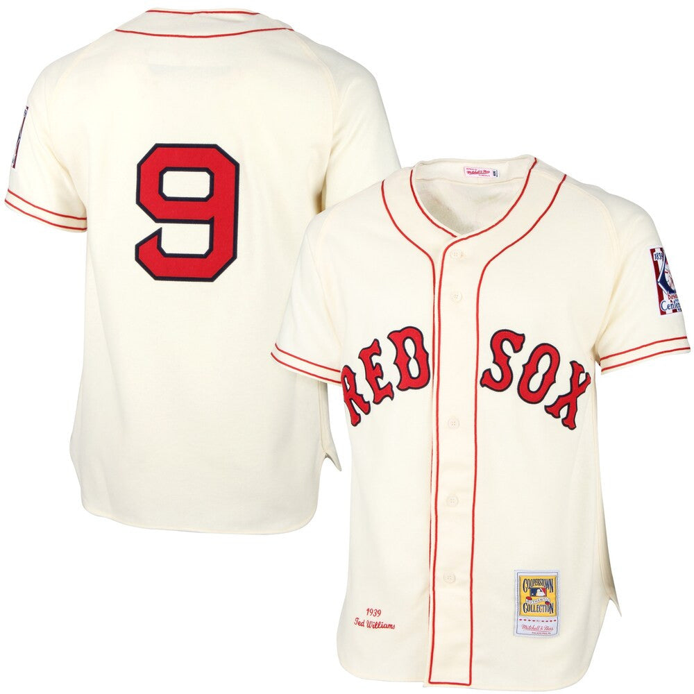 Ted Williams #9 Boston Red Sox Mitchell Ness Creamfl527Pwslm_93 Limited Jersey