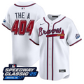 Atlanta Braves A #404 Speedway Classic Limited Jersey - White